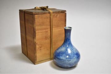 【英】A35 時代 李朝瑠璃徳利 中国美術 朝鮮 韓国 高麗 李朝 酒器 瓶 骨董品 美術品 古美術 時代品 gi