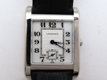 1円 ロンジン L5.673.4 SS シルバー/ホワイトシェル文字盤 腕時計 メンズ 稼働 QZ LNGRG 32183