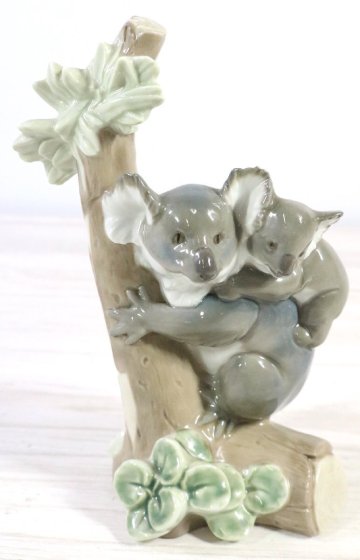 【ト足】リヤドロ LLADRO 「コアラ・ラブ」 フィギュリン 5461 スペイン製 陶器人形 置物 インテリア アンティーク CE869CMM73