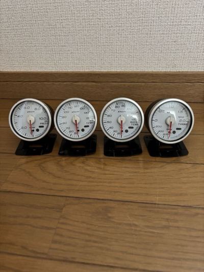 Defi-Link System デフィ　ブースト　水温　油温　油圧計一式　ジャンク品　日本製機　リンクシステム　60&phi;