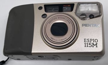 FS3899 フィルムカメラ PENTAX ペンタックス ESPIO 115M エスピオ 115M コンパクトカメラ ZOOM 動作未確認です　現状品