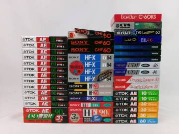【同梱不可】　未開封　未使用　カセットテープ　まとめて46本　TDK / SONY / maxell　ノーマルポジション
