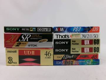【同梱不可】　未開封　未使用　カセットテープ　まとめて12本　TDK / SONY 他　ハイポジ　メタル