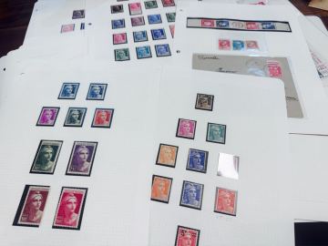 【フランス普通コレクション!】フランス普通切手 マリアンヌコレクション20リーフ以上 未使用使用済カバー 高額面含