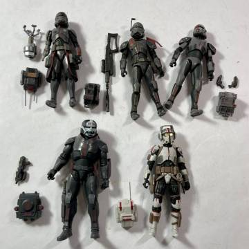 ☆ スター・ウォーズ ブラックシリーズ バッド・バッチ ハンター テック クロスヘアー レッカー エコー 5体セット 現状品 0.5kg