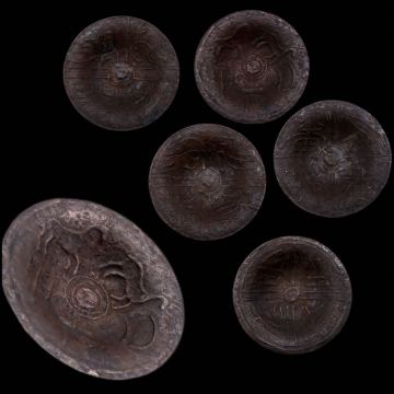 古錫 茶托 茶道具 煎茶道具 茶器 五客 骨董 古道具 古美術