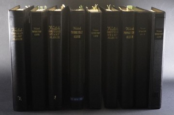 (670)外国切手ボストークアルバム9冊1898年ハイチイギリス西ドイツルクセンブルクニュージーランドオランダ絵画切手未使用消印付き使用済み