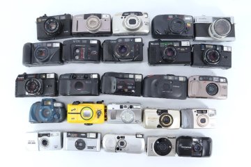 【25点】Canon/OLYMPUS/FUJIFILM/KONICA 等 フィルムカメラ コンパクトカメラ まとめ売り 0350-AM
