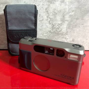 1円～　CONTAX　コンタックス　CONTAX T2　Carl Zeiss Sonnar 2.8/38 T*　空シャッター・フラッシュ・フィルム巻き上げOK　動作可