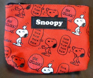 ◇スヌーピー^♪ポーチ　レッド