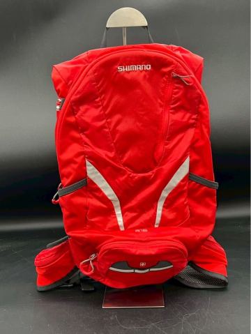 川端　1月　No.15 SHIMANO シマノ バックパック　R16 サイクリング　自転車　アウトドア　リュックサック　レッド　汚れあり