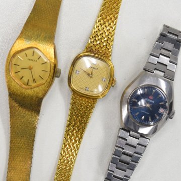 1円 可動品 腕時計 3本 ラドー 機械式 自動巻 手巻き レディース まとめて 同梱不可