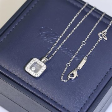 Chopard ショパール ハッピーダイヤモンド アイコン ネックレス＆ペンダント ホワイトゴールド オシャレ レディース アクセサリー
