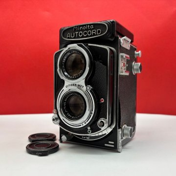 N18 MINOLTA AUTOCORD 初期型 VIEW-ROKKOR F3.2 75mm / F3.5 75mm フィルムカメラ 二眼レフカメラ 現状品 1円スタート ミノルタ