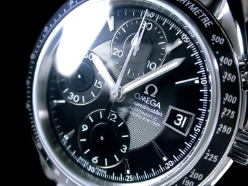 ★超美品 OMEGA &Omega; オメガ スピードマスター クロノグラフ ブラック バルジュー7750 3210.5000 綺麗★