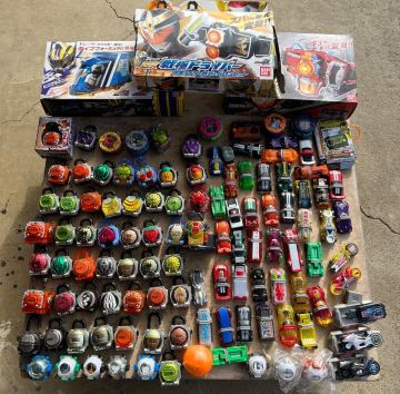 仮面ライダー 鎧武 ドライブ まとめ/CSM 戦極ドライバー/DXゲネシスドライバー csm戦極ドライバー ロックシード 等 大量まとめ セット 中古