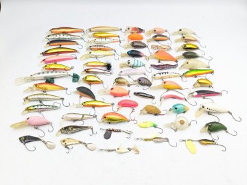 (管33776)エリアトラウト プラグまとめ 63点セット ティムコ ノリーズ カルティバ タックルハウス ダイワ スカジットデザインズ ノリーズ