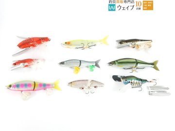 ダイワ&times;ガンクラフト ジョインテッドクロー 178 タイプS、レイドジャパン デカダッジ、OSP ロマンス 等 計9個