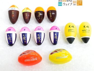 松田ウキ 松山 B・松田ウキ 松五郎 L 0・釣武者 鬼攻馬 BB 等 どんぐりウキ 計12点