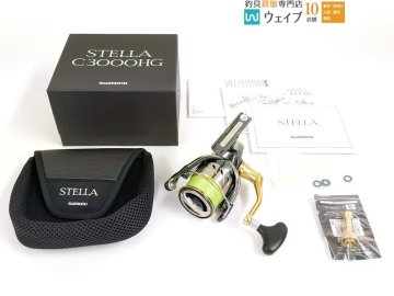 シマノ 14ステラ C3000HG 夢屋リールスタンド付き