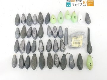 六角・タル付・夜光・蛍光・胴付き・棒型 等 号数50～80号 総重量約10.3kgセット おもり オモリ 錘