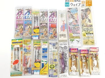 ささめ針 アオリイカ のりのり天国 ・マルフジ イカトリック LL・がまかつ アオリイカ仕掛 等計17個