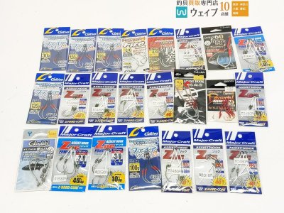 カルティバ ファイアツイン 針メジャークラフト アシストフックゾック がまかつ アルティメイトスペック等計23個未使用