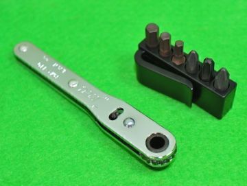 ▲KTC 板ラチェット差替えドライバセット TMDB8★携帯工具 マルチツール ビット ラチェットドライバー♪