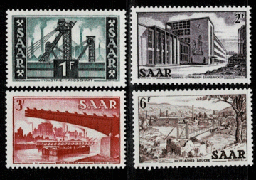 《ザール》Scott #232他　1953年　４種