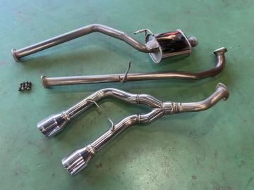 超希少 廃版 美品 コペン L880K アペックス A'PEXi APEXi APEX 社外 リア ピース マフラー セット 左右出し フロントパイプ 中間パイプ