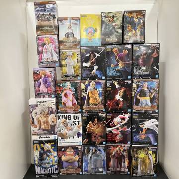 06ｗ12224★1円～ワンピース プライズフィギュア20体まとめ【未開封】ルフィ/エース/チョッパー/シャンクス/ヴィヴィ