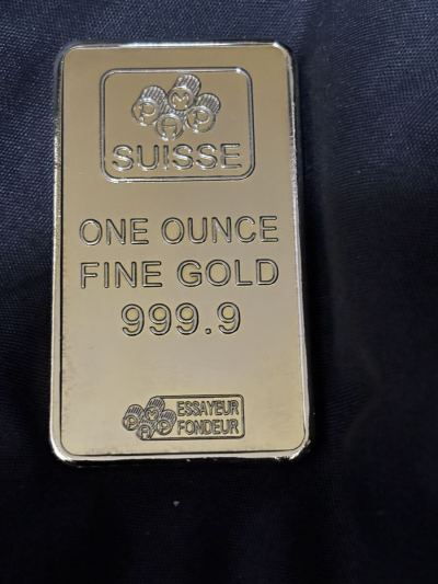 SUISSE CREDIT インゴット ゴールドバー スイス 金貨.1オンス&ne;28.35g