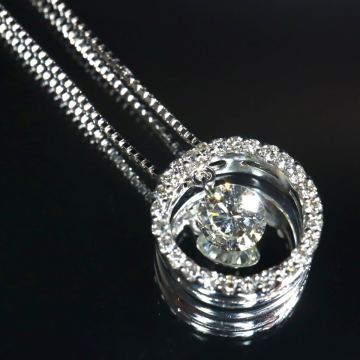 K18WG!!■天然ダイヤモンドネックレス■J 約3.8g 約44cm diamond necklace ペンダント jewelry ジュエリー EE8/ U404