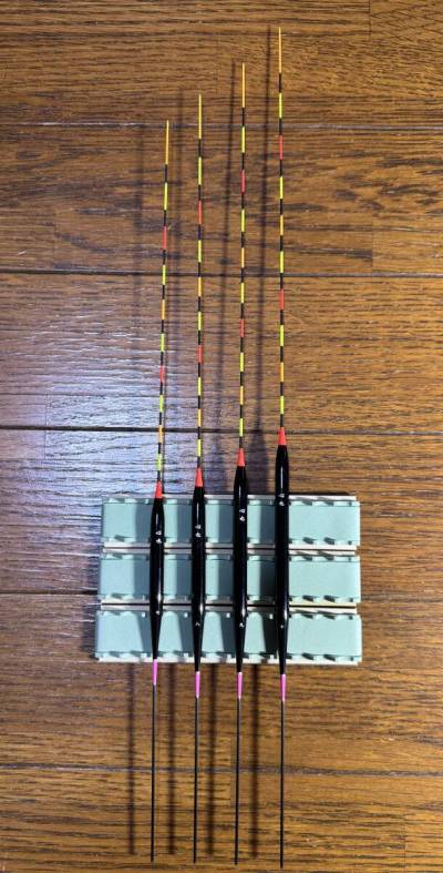 心也　チョーチン　ＰＣロング（桃足）４本セット #7〜#10　極上美品 へら浮き ヘラブナ釣り　