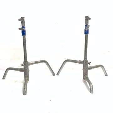 REPAIR 業務用 センチュリースタンド Cスタンド 2台セット 収納時～最伸高：約610～1010mm●現状品【TB】