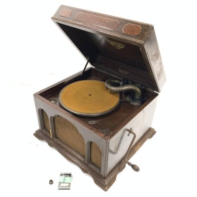 Victor ビクター J1-91 蓄音機 ゼンマイ式 交換針付き◆簡易検査品