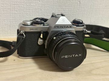 B1211 PENTAX ペンタックス フィルム一眼レフカメラ ME レンズセット カバー付き 動作未確認