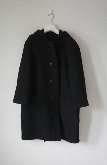 希少 HERMES by Martin Margiela エルメス マルタンマルジェラ期 カシミヤウールハーフコート 42 フード取外し可