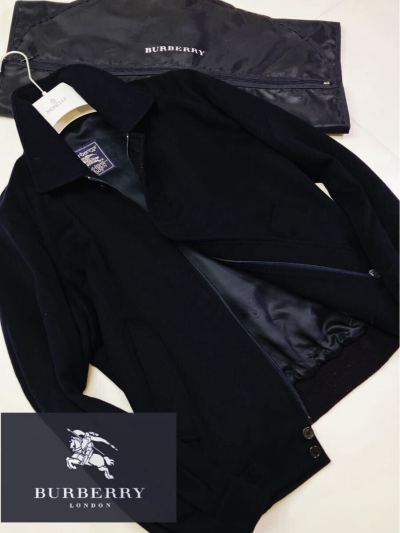最高峰●高級ネックラペル付属!!!●r12 定価18万●BURBERRY LONDON●ウールスイングトップ　バーバリーコート メンズ イギリス製