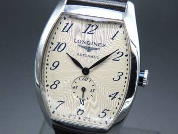 1円～! 稼動品★正規品 LONGINES ロンジン L2.642.4 エヴィデンツァ 自動巻き シルバーダイヤル デイト スモセコ メンズ腕時計 PPKLG2561