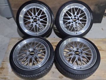 ♯148 BBS LM 19インチ Continental 225/40R19 PCD114.3 5H 8.5J+43 クラウン エスティマ アルファード ヴェルファイア等に♪