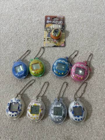 【中古現状品】BANDAI バンダイ たまごっち 9個 JALオリジナル エンジェル 他 通電動作未確認