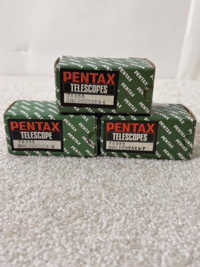 【中古品】 PENTAX ペンタックス SMC PENTAXO-5/O-7/O-18 望遠鏡用接眼レンズ 元箱付き