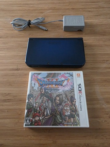 1円スタート! 3DS LL Newニンテンドー3DSLL 本体 メタリックブルー アダプター ドラゴンクエスト11おまけ 送料230円