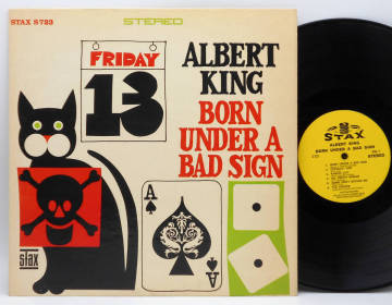 ★US ORIG LP★ALBERT KING/Born Under A Bad Sign 1967年 初回STAX黄ラベル 初回マトA BLUES名盤 WU-TANG CLAN, CREAM, LED ZEPPELINネタ