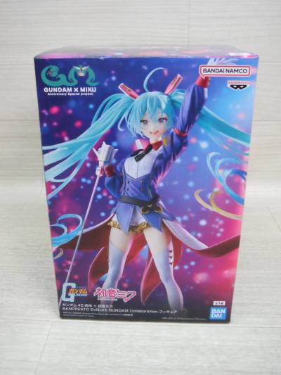 08/H568★ガンダム45周年&times;初音ミク　 BANPRESTO EVOLVE-GUNDAM Collaboration-フィギュア★プライズ★未開封