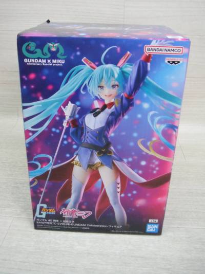 08/H569★ガンダム45周年&times;初音ミク　 BANPRESTO EVOLVE-GUNDAM Collaboration-フィギュア★プライズ★未開封