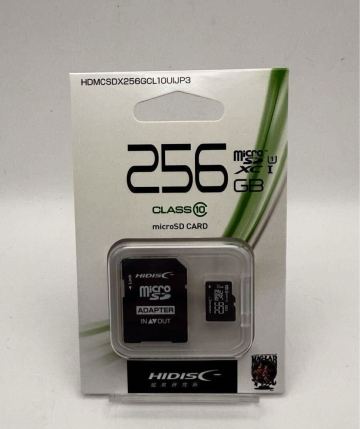 ★①未使用品★HIDISC microSDXCメモリカード 256GB Class10 HDMCSDX256GCL10UIJP3 マイクロSDカード