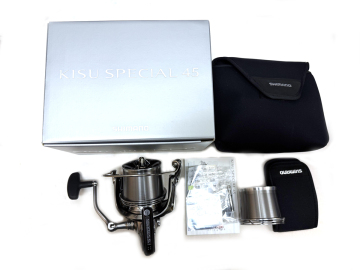 ★超美品★ シマノ 22キススペシャル 45 CE 極細仕様 SHIMANO 22 KISUSPECIAL スピニングリール 投げ釣り JAPAN 日本製 スピンパワー