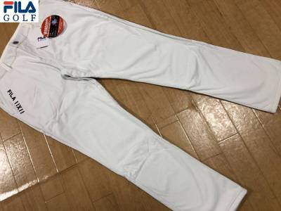 ・スピード発送 新品未使用 FILAGOLF(フィラゴルフ) 秋冬 防風保温 ストレッチ ボンディング 裏起毛ロングパンツ 785-390(WT)８２－８６